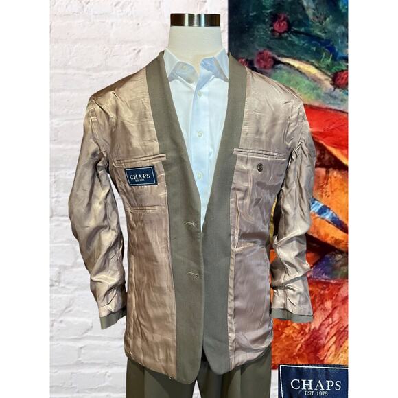 Chaps Ralph Lauren 38R Mens Brown Blazer Casual Sport Coat Suit Jacket - Picture 7 of 14